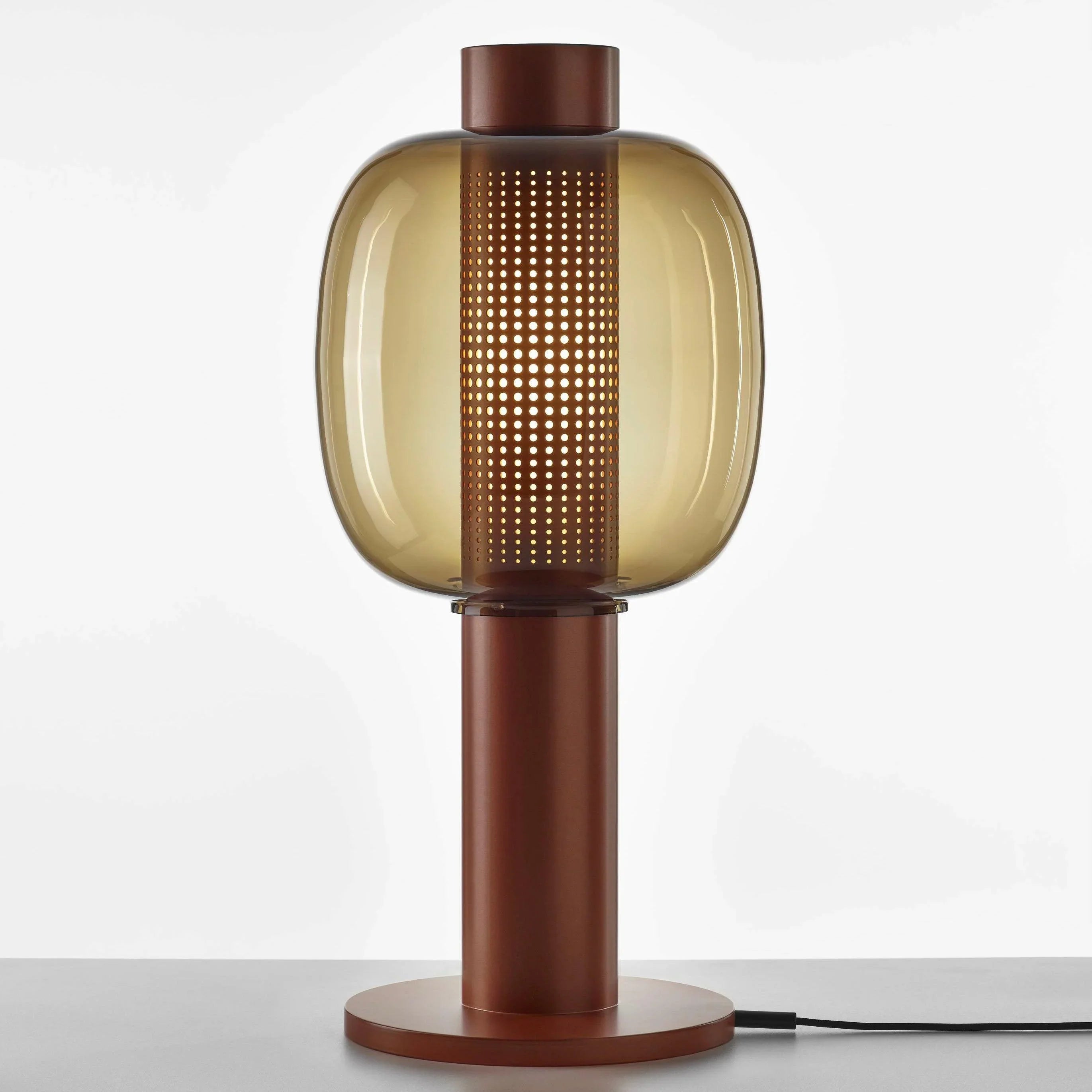 BONBORI Lampe von Brokis in Kupfer, Größe L – dekorative Stehleuchte mit edler Oberfläche für atmosphärische Außenbeleuchtung