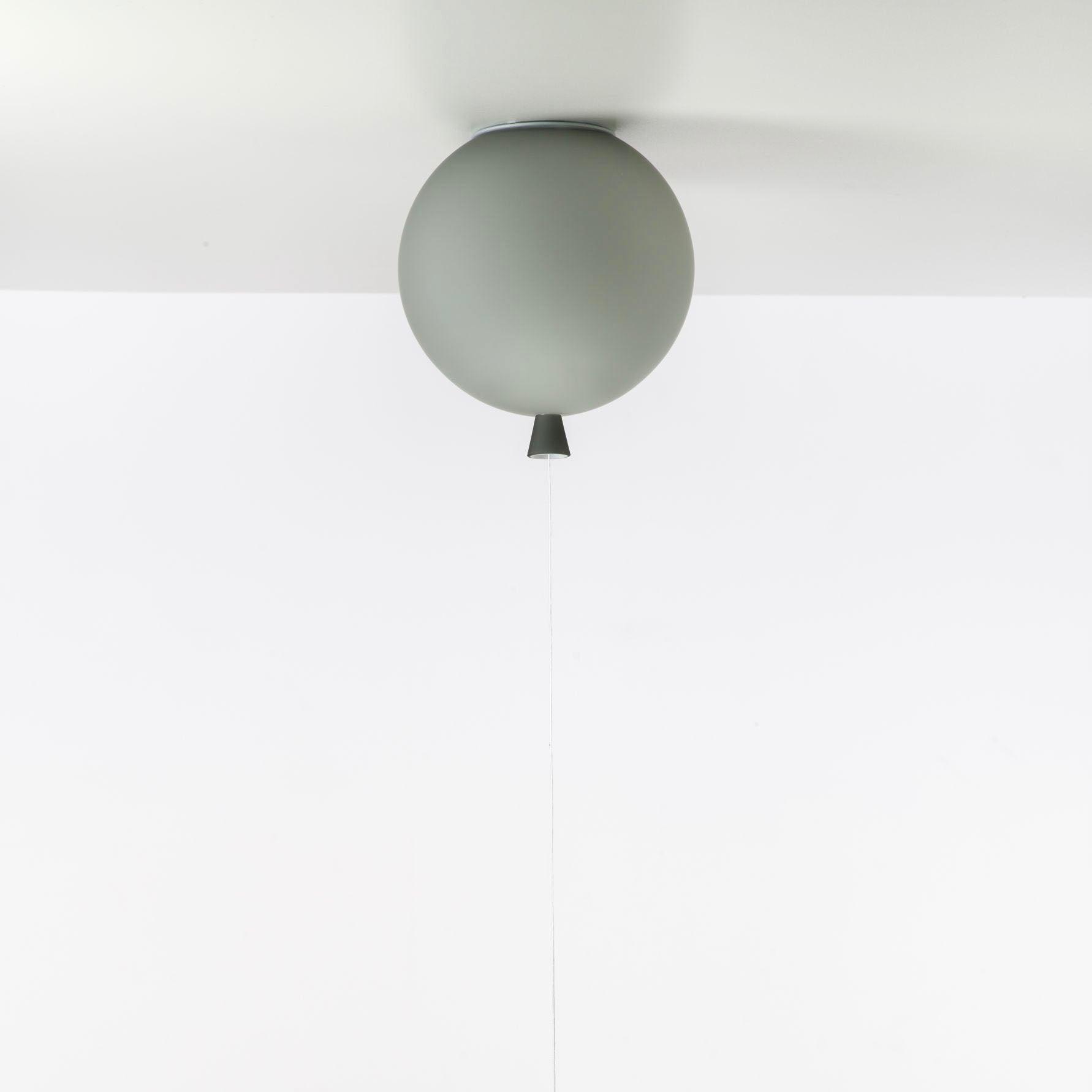 MEMORY CEILING von Brokis in Grau matt – stilvolle Deckenleuchte mit samtiger Glasstruktur für moderne Innenräume