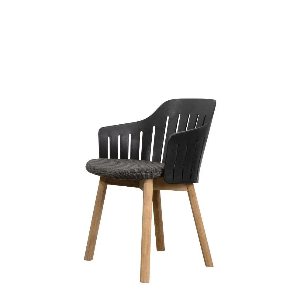 Stuhl CHOICE mit Sitzkissen in Focus Dunkelgrau – strukturierter Stoff trifft ergonomisches Design