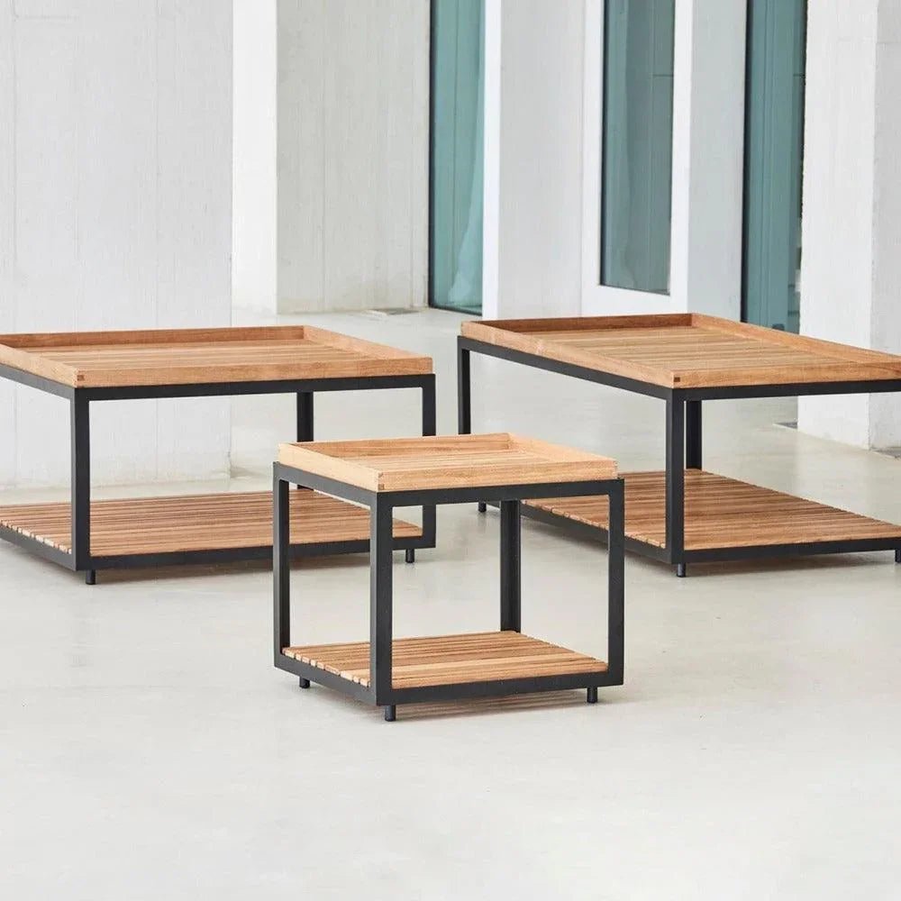 Cane - line - Couchtisch LEVEL - Teak - 5007AL-P5007T | Homestorys