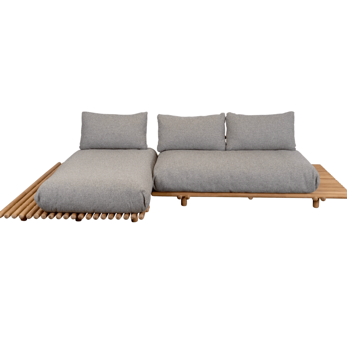 Cane - line - Gartensofa Lounge STICKS mit Plattform - STICKSPLATFY153T 3 | Homestorys