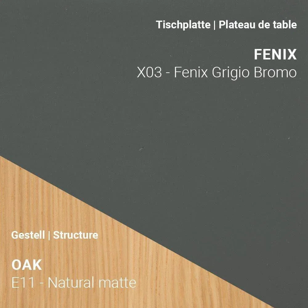 Fenix x03 Grigio Bromo mit natürlichem Eichen-Gestell in E11 Oak Natural Matte