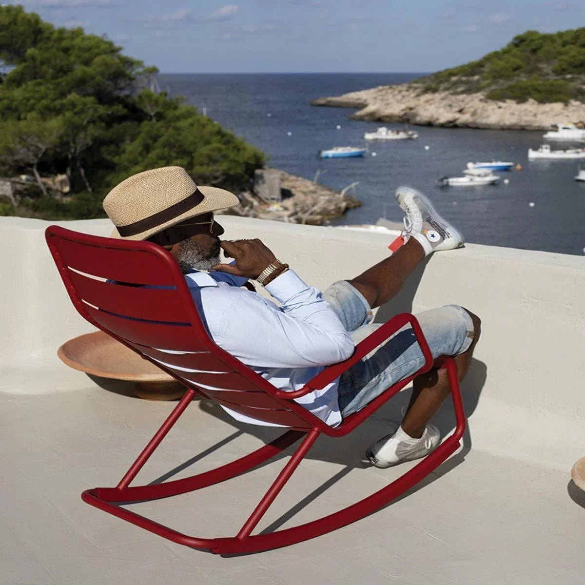 Fermob - Schaukelstuhl LUXEMBOURG Abyssblau - 416692 | Homestorys