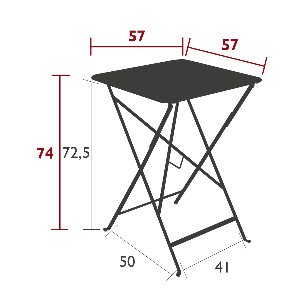 Gartentisch BISTRO - 71x71 _ Fermob _SKU 024421