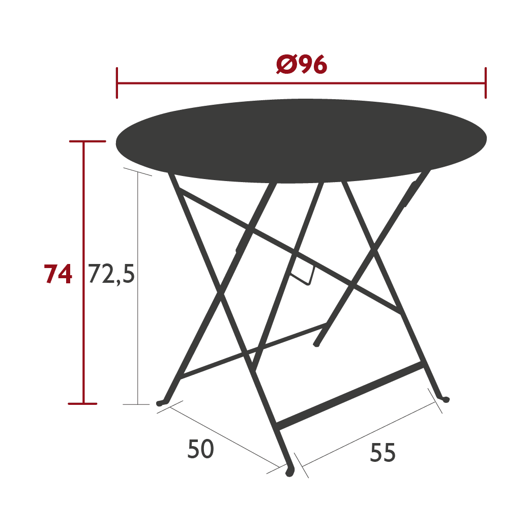 Gartentisch BISTRO - Ø96 _ Fermob _SKU 023521