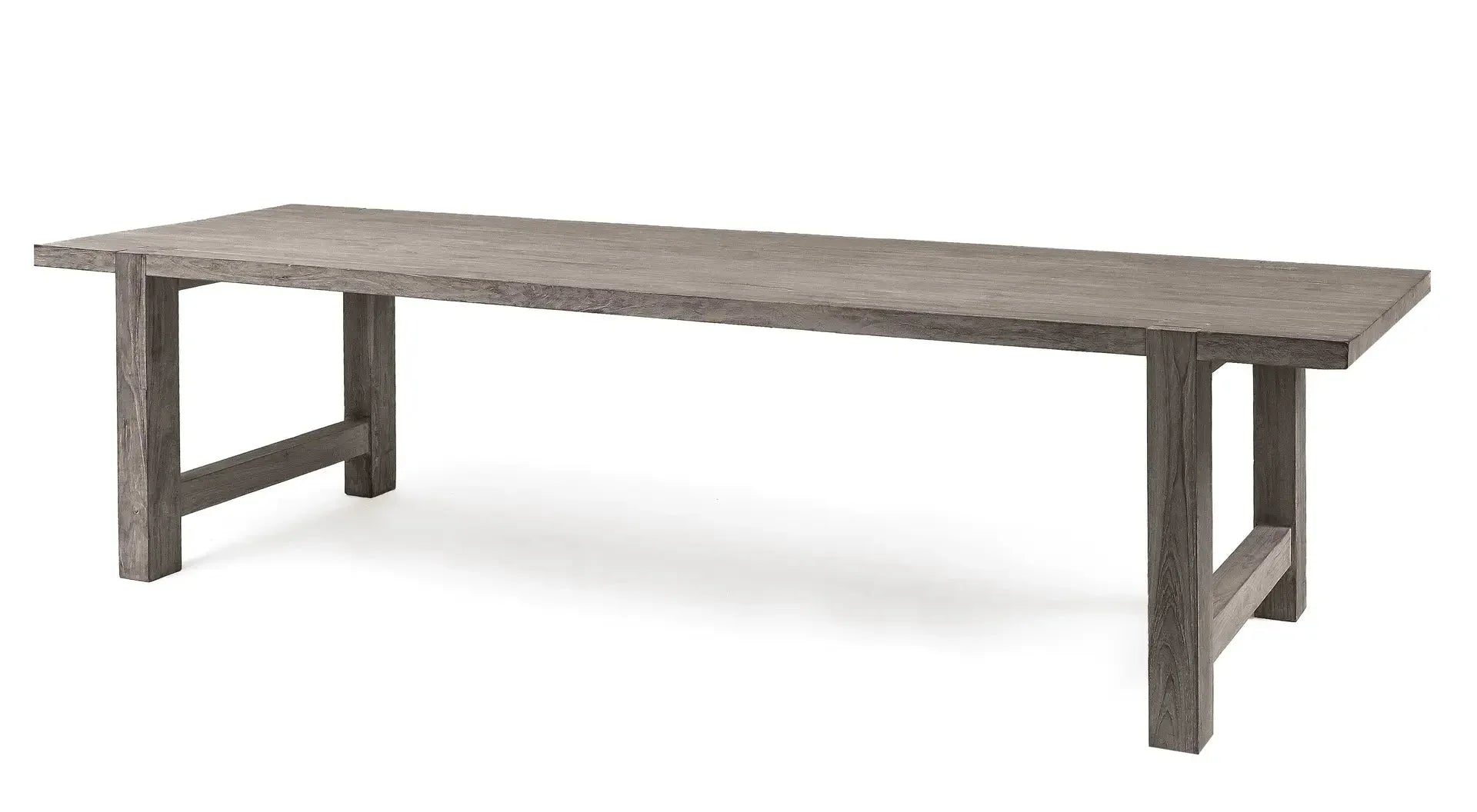 Großer Esstisch JACOB Large – 300x95x75 cm – eleganter Teakholz-Tisch im Natur-Look für großzügige Esszimmer oder Wohnküchen mit Platz für bis zu 10 Personen