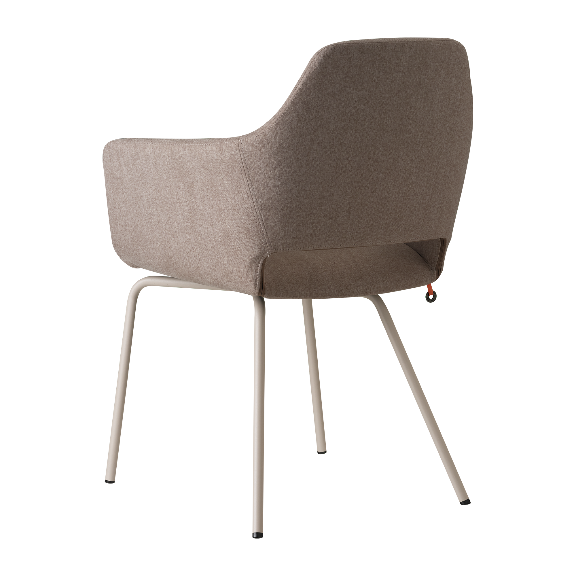 Rückansicht des Stuhls LOLA C3212 – Rückenlehne mit weicher Polsterung