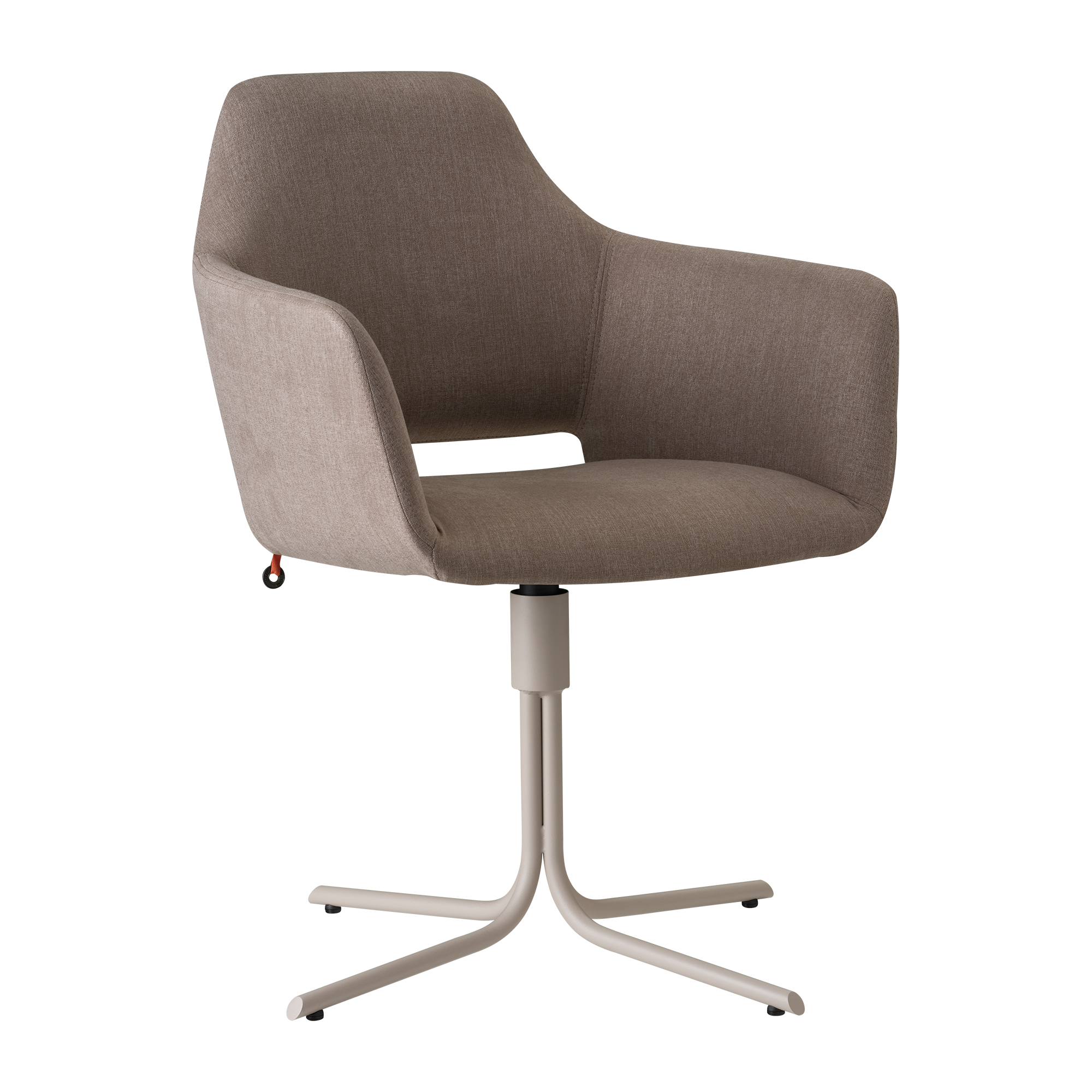Designstuhl LOLA C3612 von Mobitec – moderne Dreiviertelansicht zur besseren Formansicht