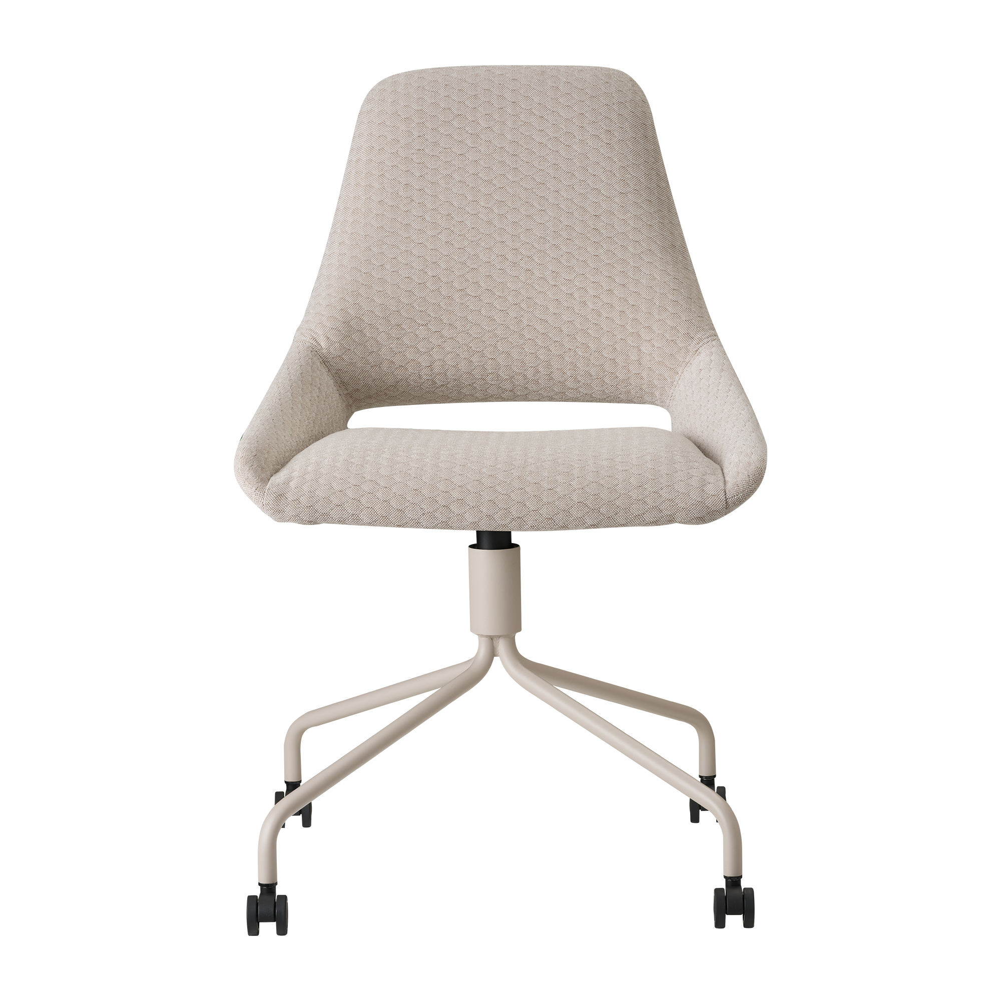 Mobitec Stuhl LOLA C4110 – Frontansicht des modernen Designstuhls mit schlanker Silhouette