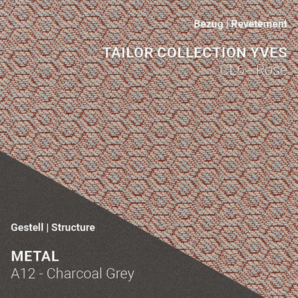 LOLA C4212 mit Tailor Yves Rose und A12 Charcoal Grey – modernes Statement mit femininer Note