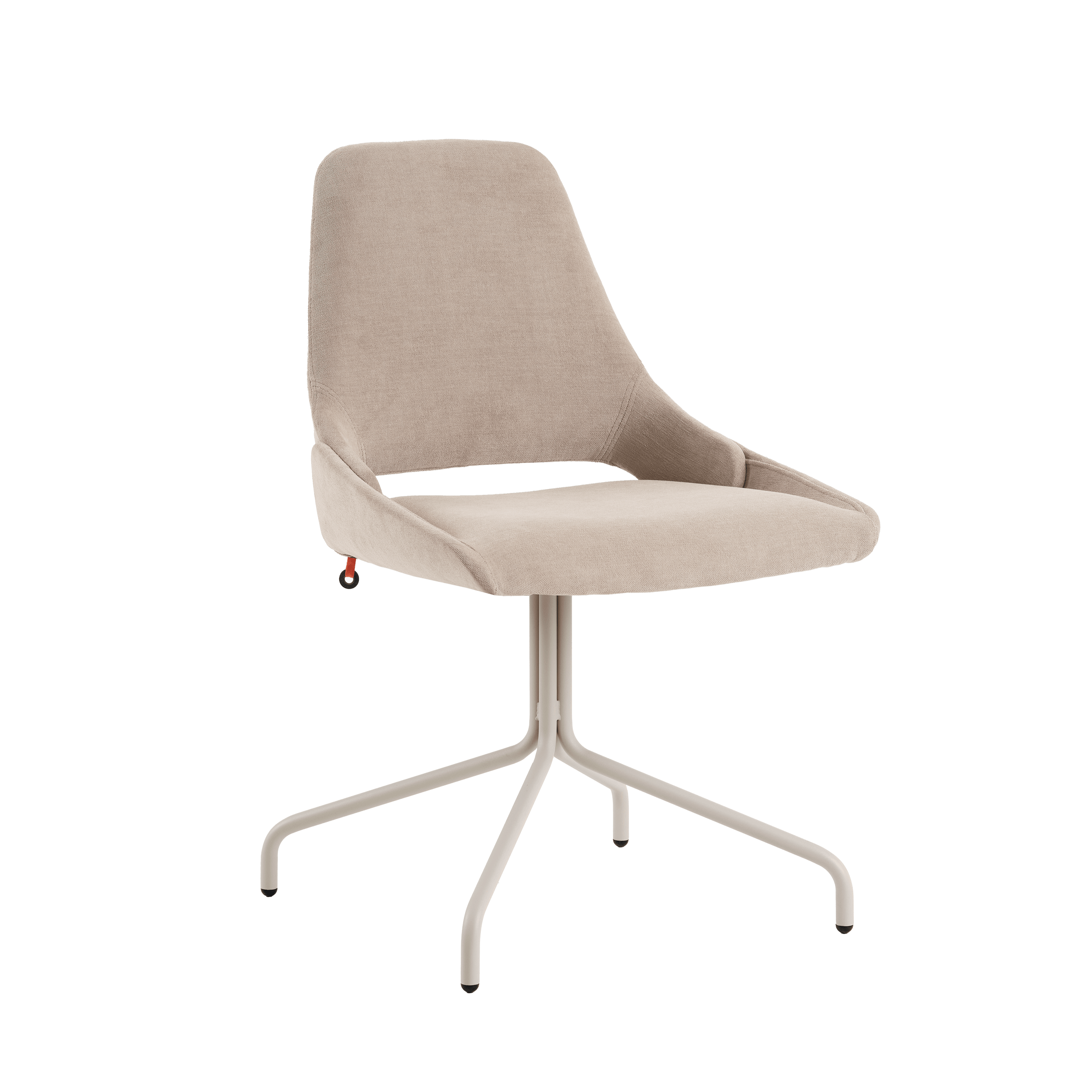 Mobitec LOTUS C0910 – kompakter, gepolsterter Stuhl mit feinem Metallgestell in klassischer Linienführung