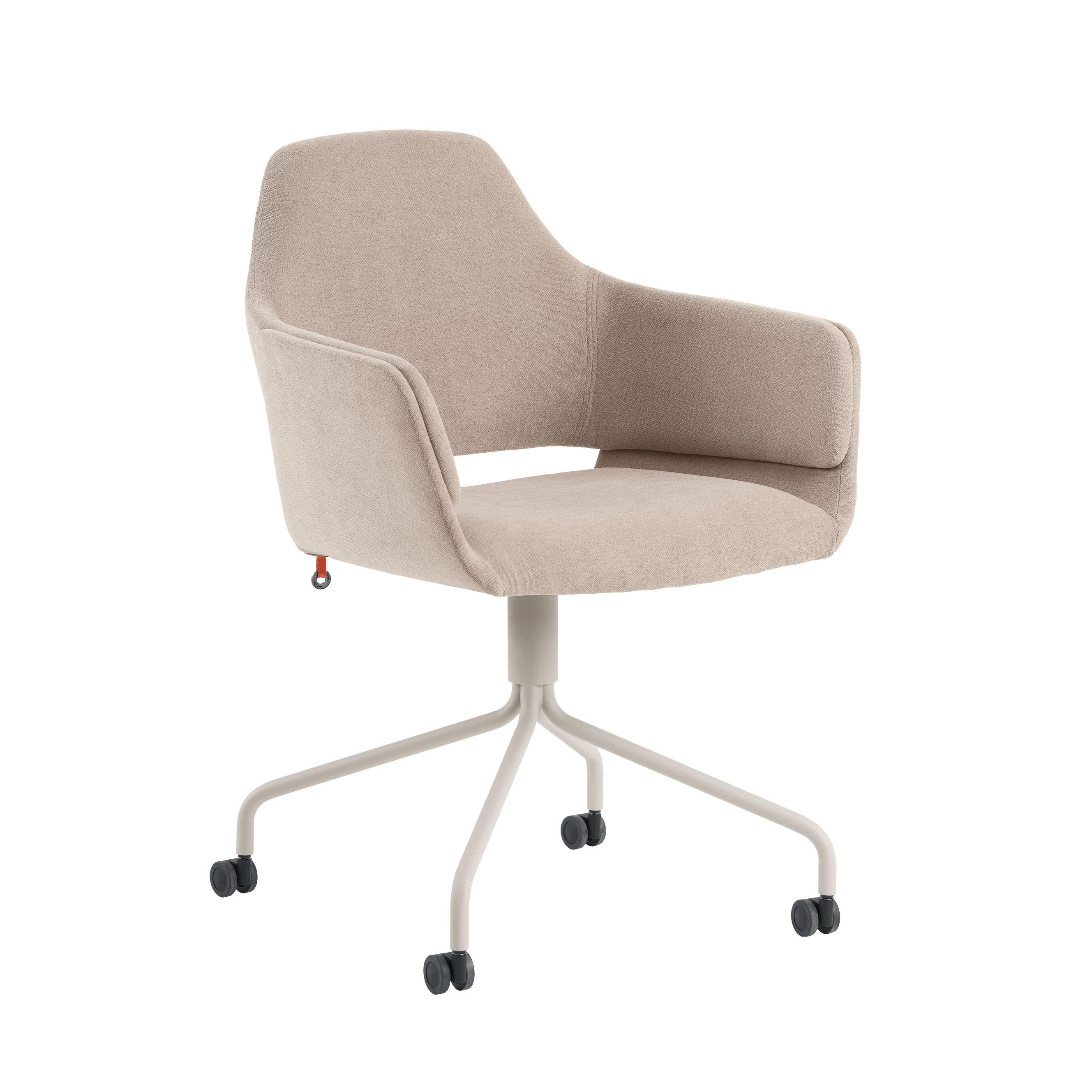 Mobitec LOTUS C1412 Bürostuhl – schräg von vorne mit drehbarem Sitz und Rollenfußkreuz