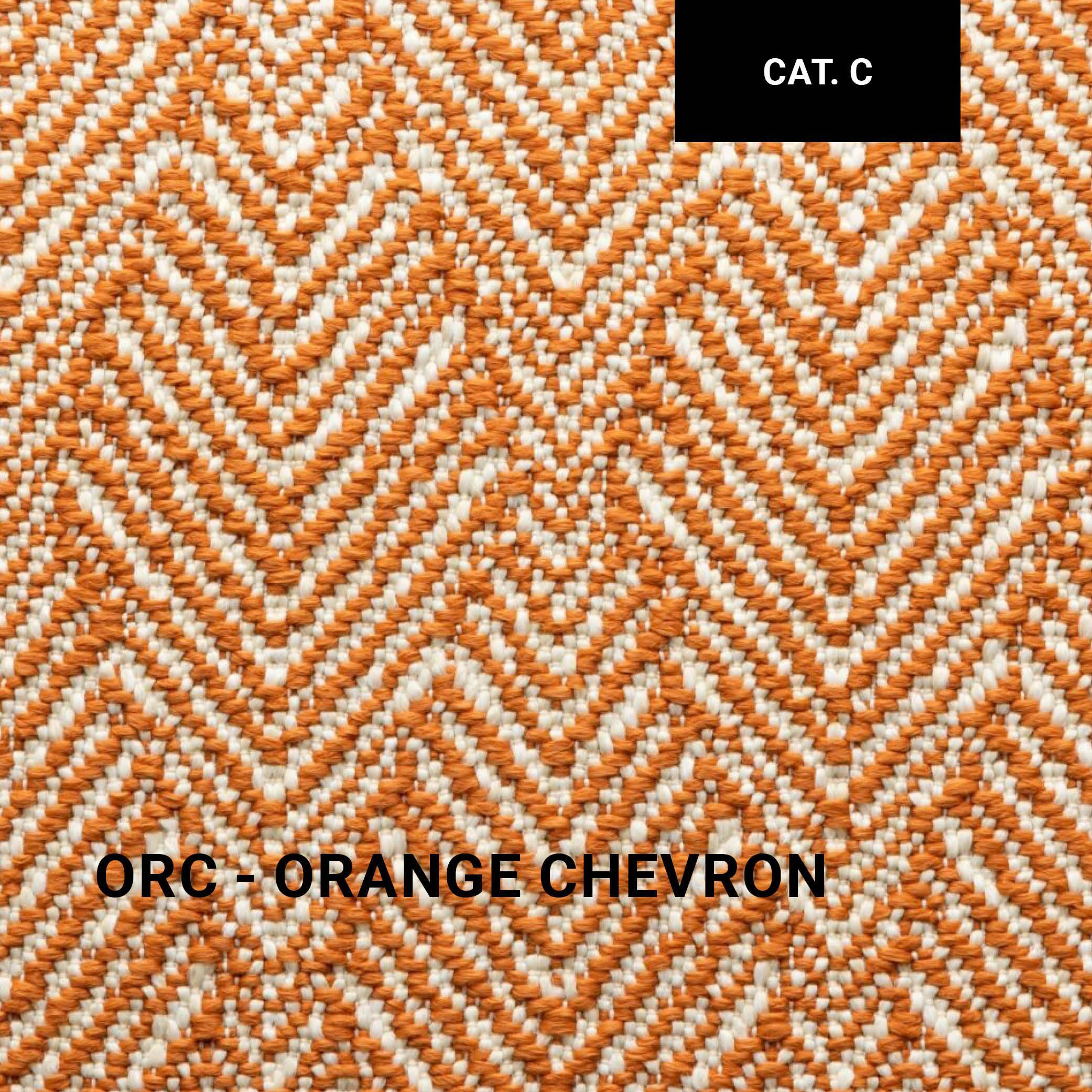 ORGANIX 09 Loungeset von Royal Botania in Orange Chevron – auffälliges Zickzack-Muster für kreative Akzente im Außenbereich