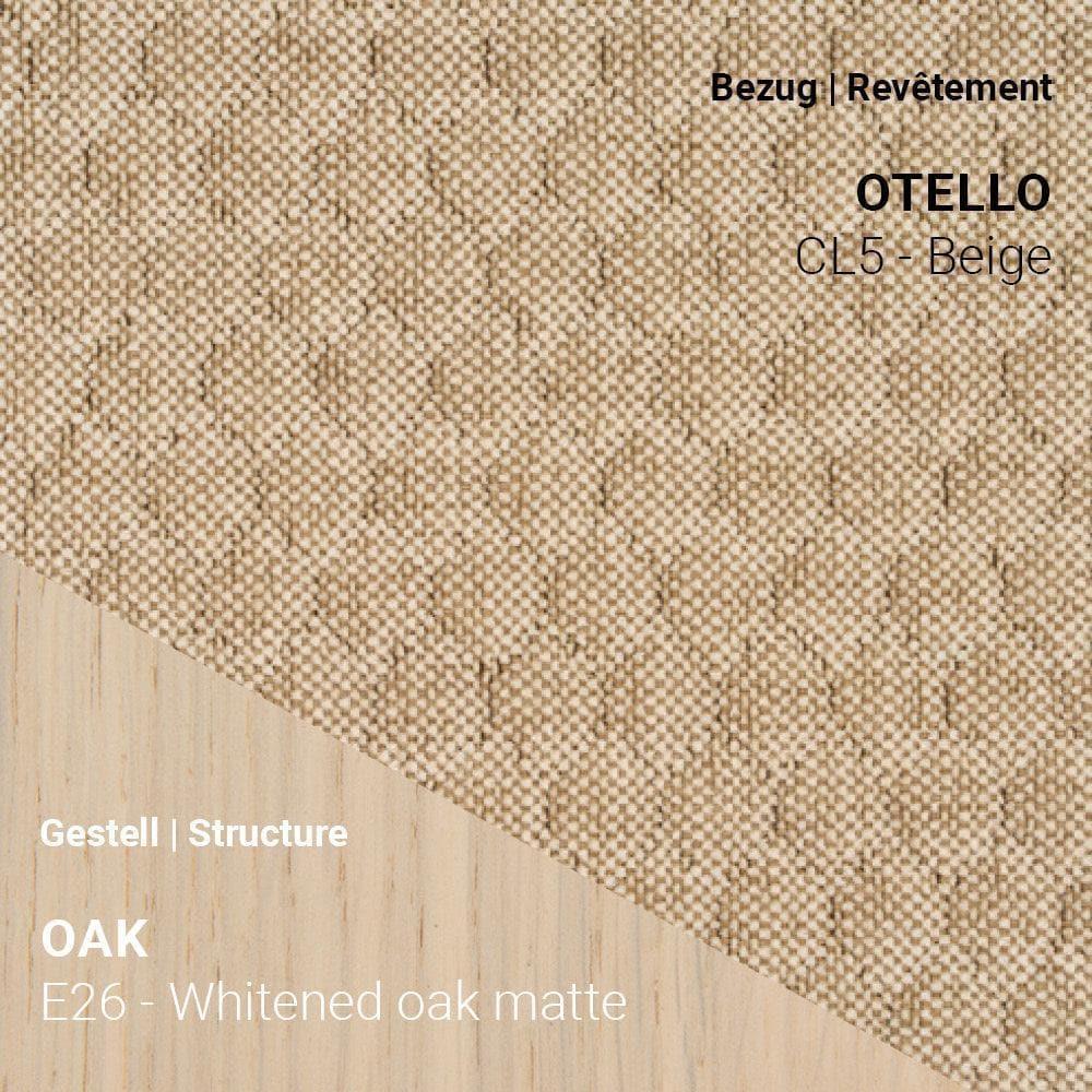 Otello CL5 Beige mit hellem, gekalktem Gestell – Mobitec NEO C0652 für nordisch inspirierte Interieurs