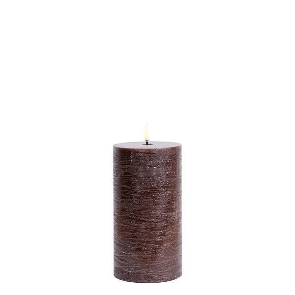 Piffany - Kerze PILLAR RUSTIC LED Uyuni Brown Ø7.8 x 15.2cm - UL-PI-Br-C78015 | Homestorys