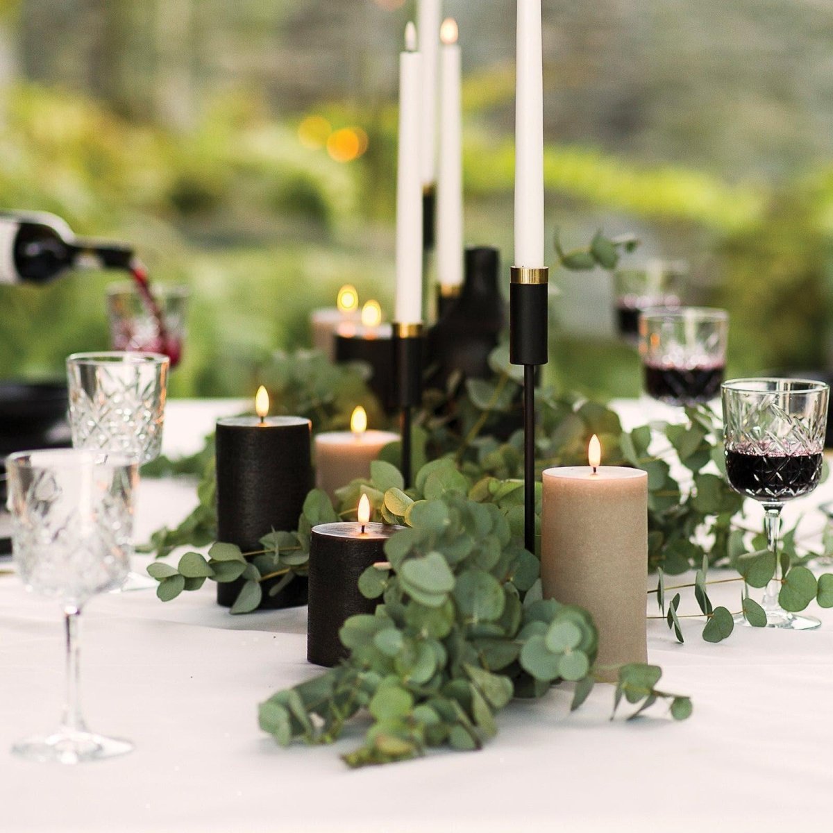 Piffany - Kerze PILLAR RUSTIC LED Uyuni - Sandstone Ø7.8 x 10cm - UL-PI-SA78010 | Homestorys