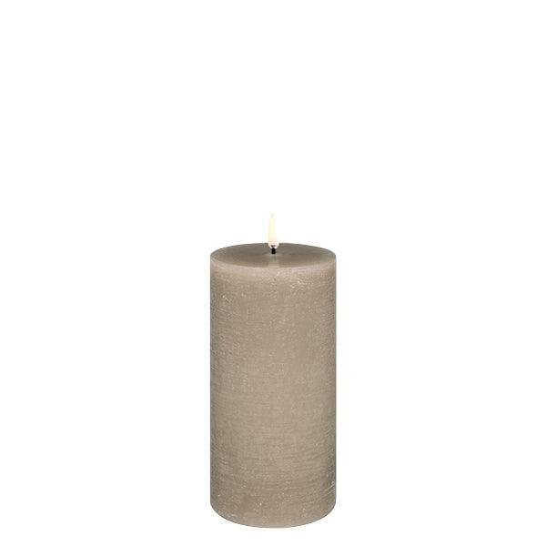 Piffany - Kerze PILLAR RUSTIC LED Uyuni Sandstone Ø7.8 x 15.2cm - UL-PI-SA-C78015 | Homestorys