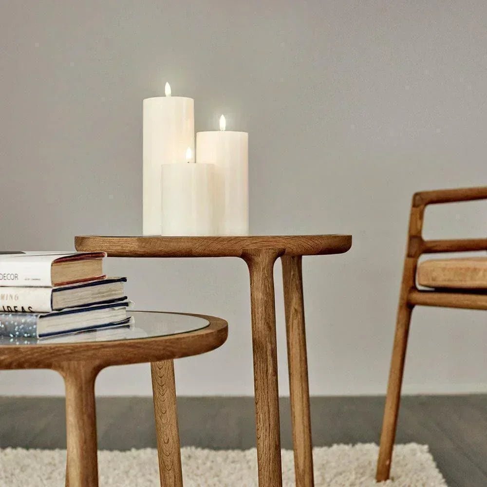 Piffany - Kerze PILLAR SMOOTH LED Uyuni Ivory Ø4.8 x 22 cm - UL-PI-IV05025 | Homestorys