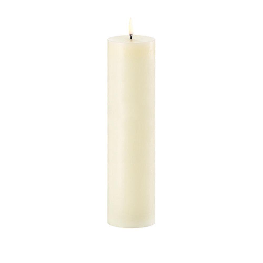 Piffany - Kerze PILLAR SMOOTH LED Uyuni Ivory Ø7.8 x 20 cm - UL-PI-IV-C78020 | Homestorys