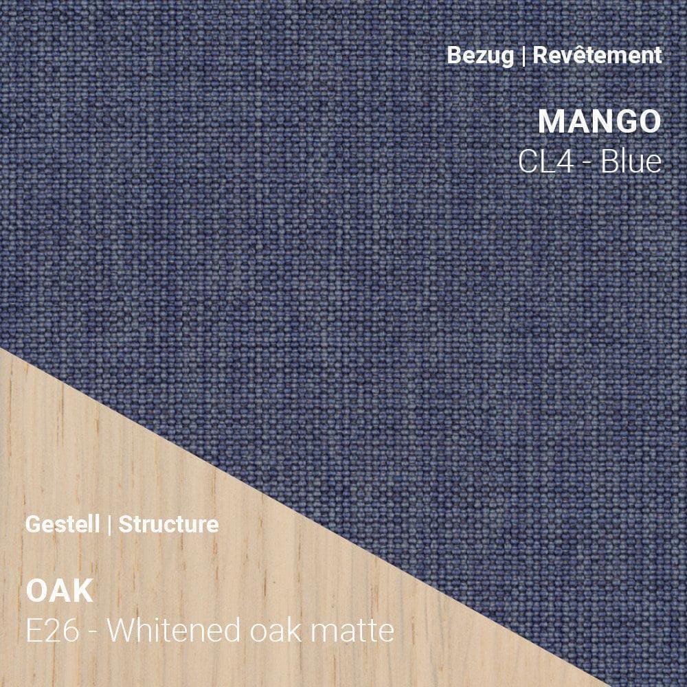 Mango CL4 Blue auf THALIA R0610 mit hellem Gestell Eiche Whitened Matte (E26)