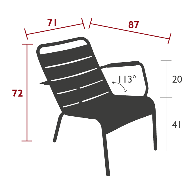 Tiefer Gartensessel LUXEMBOURG _ Fermob _SKU 410482