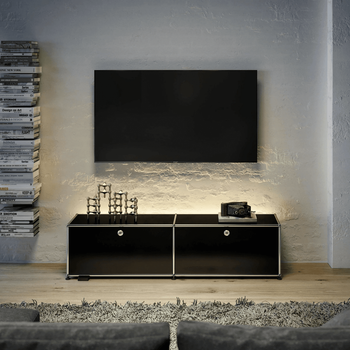 USM Haller - Lowboard M59 - QS M59 Graphitschwarz | Homestorys