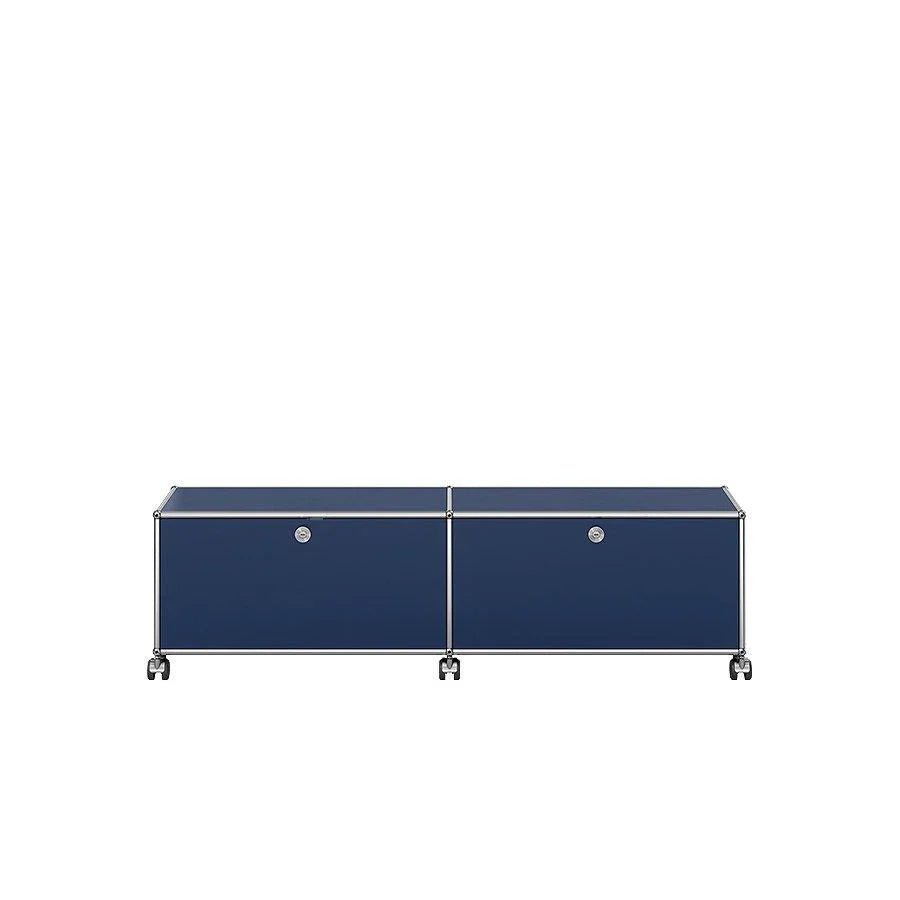USM Haller - Lowboard M61 - QS M61 Stahlblau | Homestorys