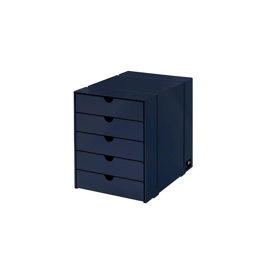 USM Haller - Schubladenkasten Inos K1 - QS K1 Stahlblau | Homestorys
