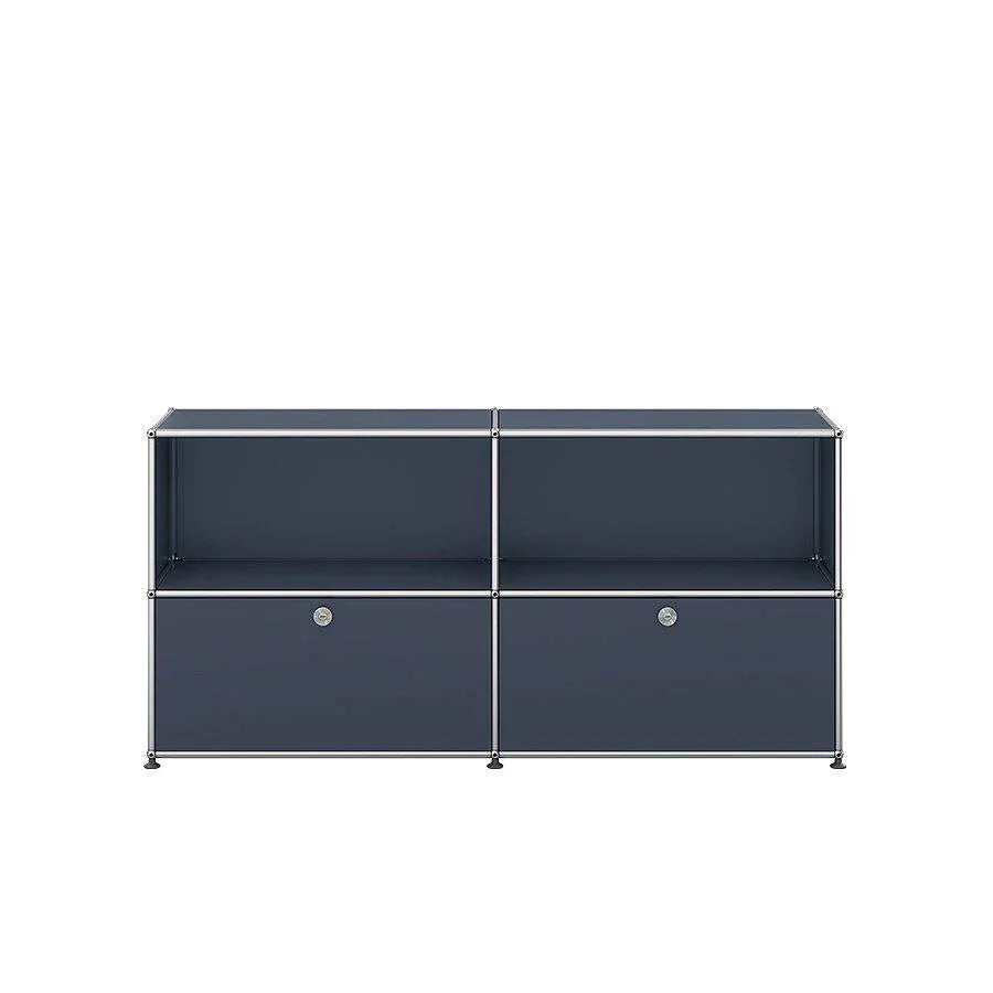 Sideboard C2 von USM Haller in Anthrazitgrau – kraftvolle, moderne Farbgebung für anspruchsvolle Wohn- und Arbeitsbereiche