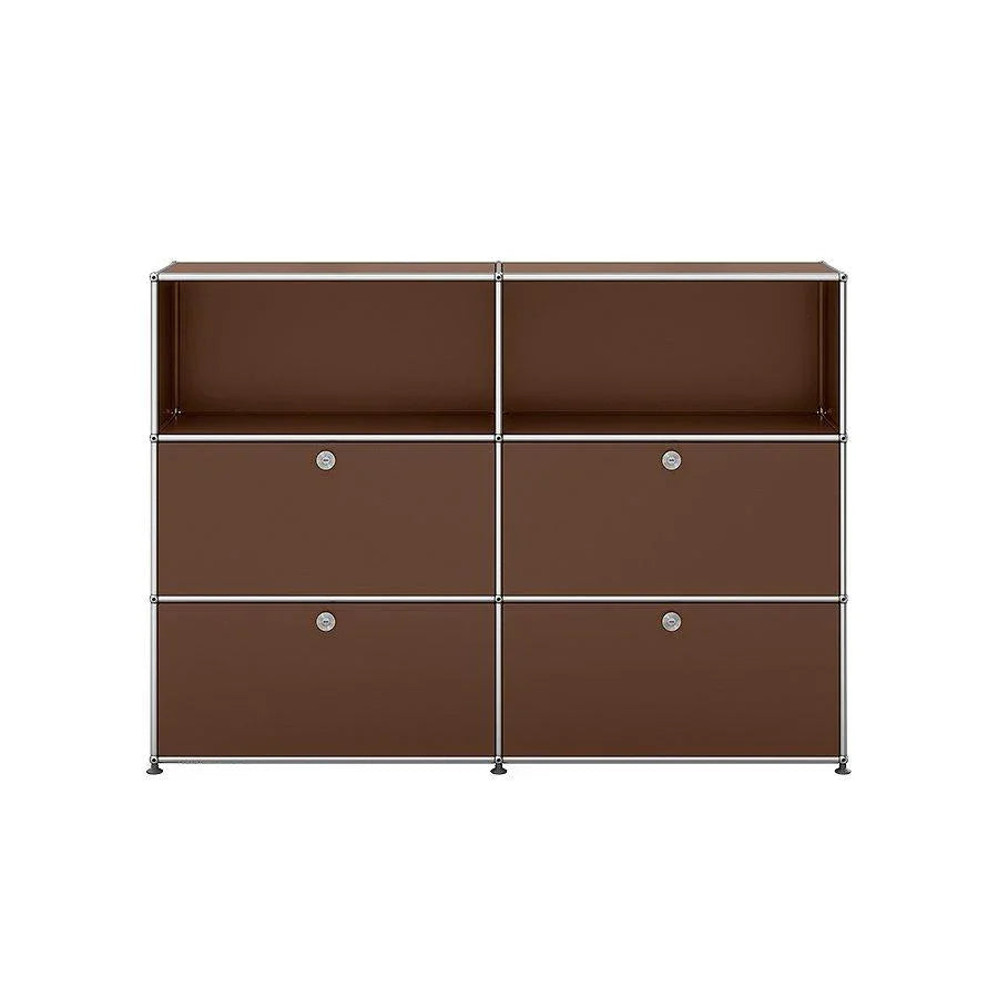 USM Haller Sideboard M64 in warmem USM Braun – charakterstarkes Designmöbel für klassische und moderne Interieurs