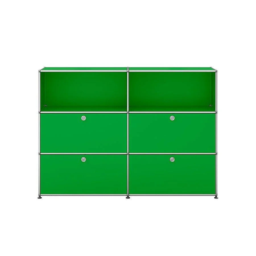 Klassisches USM Haller M64 Sideboard in ikonischem USM Grün – perfektes Designobjekt für Individualisten mit Stil