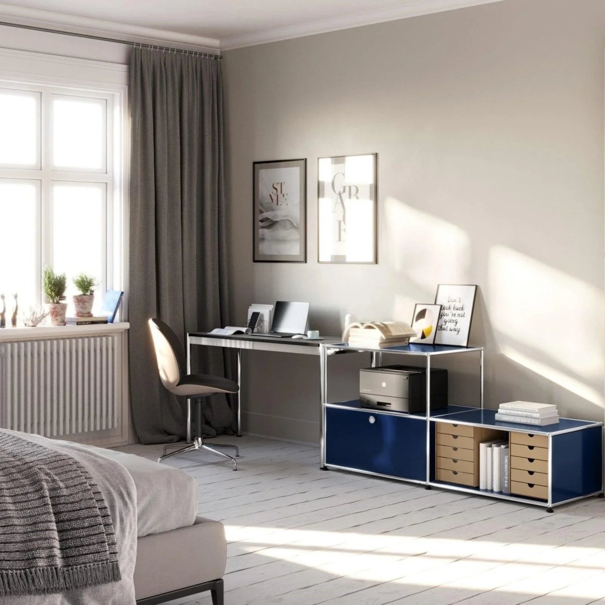 USM Haller - Tisch T8 - QS T8 Felix Grigio Londra | Homestorys