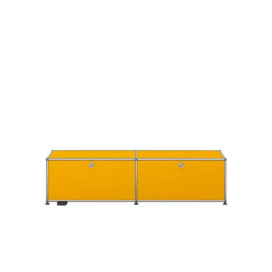 USM M59 Lowboard in Goldgelb – auffälliges Systemmöbel mit Farbwirkung, ideal als modernes TV-Board oder Sideboard für kreative Wohnideen