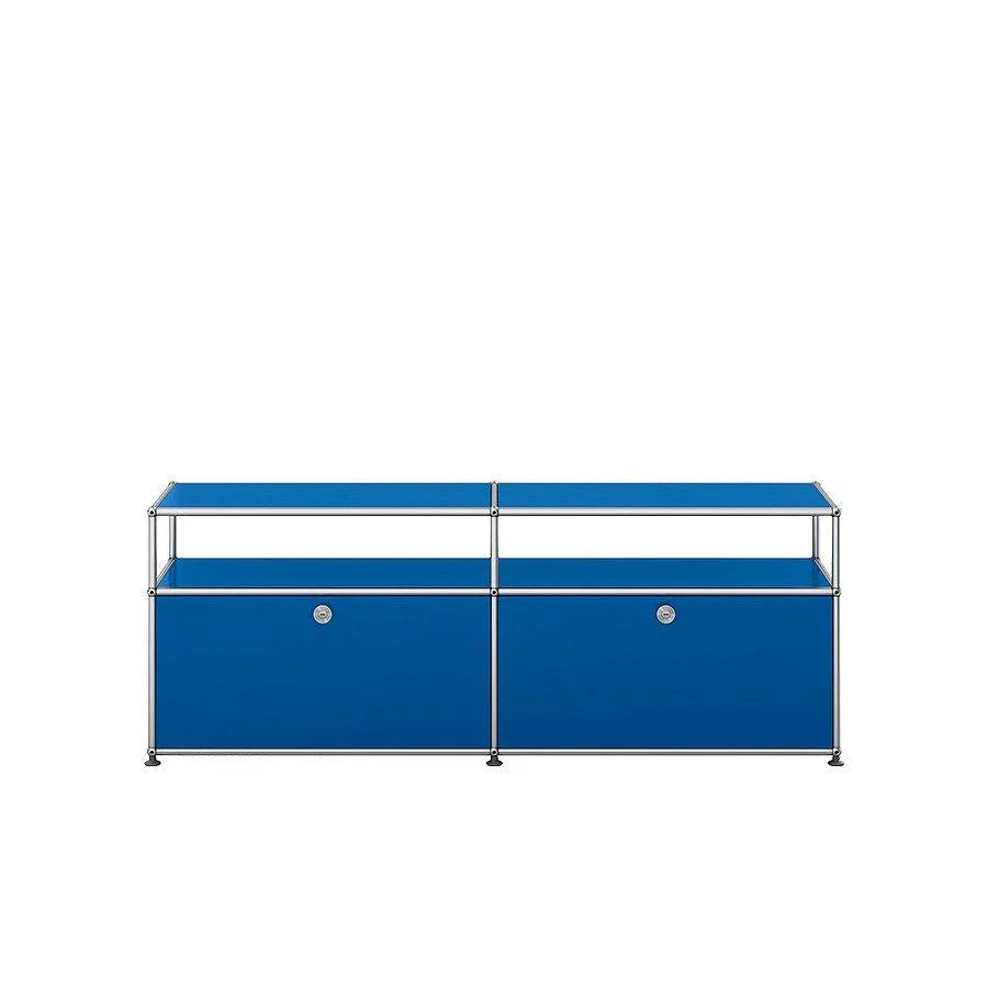 USM Sideboard O2 in Enzianblau – funktionales Farbmöbel mit modularer Struktur für stilvolle Einrichtung in Wohnzimmer, Büro oder Co-Working-Space