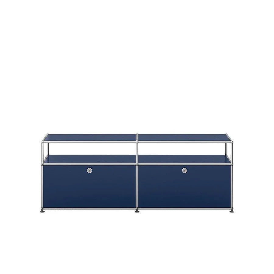 USM O2 Sideboard in Stahlblau – markantes, farbstarkes Möbel für kreative Büros, moderne Studios oder farblich akzentuierte Wohnbereiche