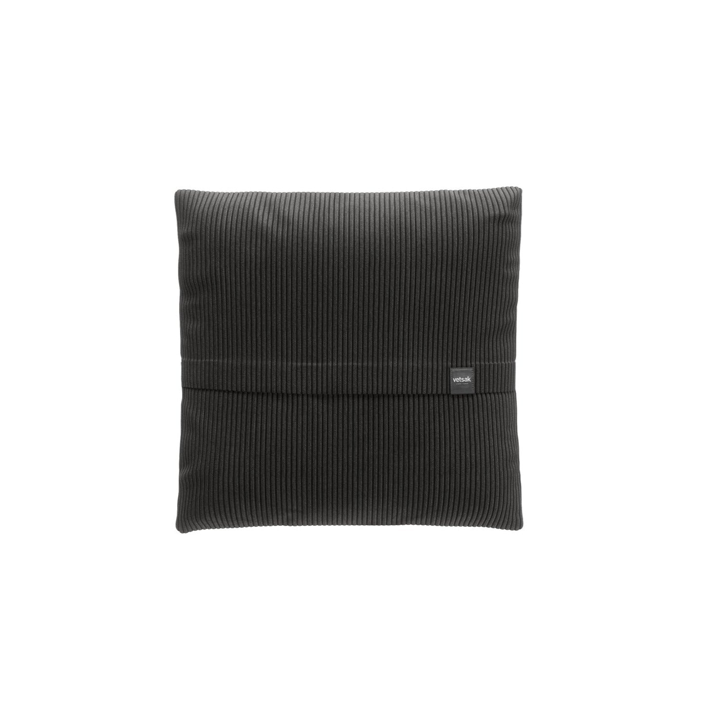 Großes Kissen BIG PILLOW aus Cord Velours in Dark Grey von Vetsak – Designkissen mit Struktur für modernes Sofa