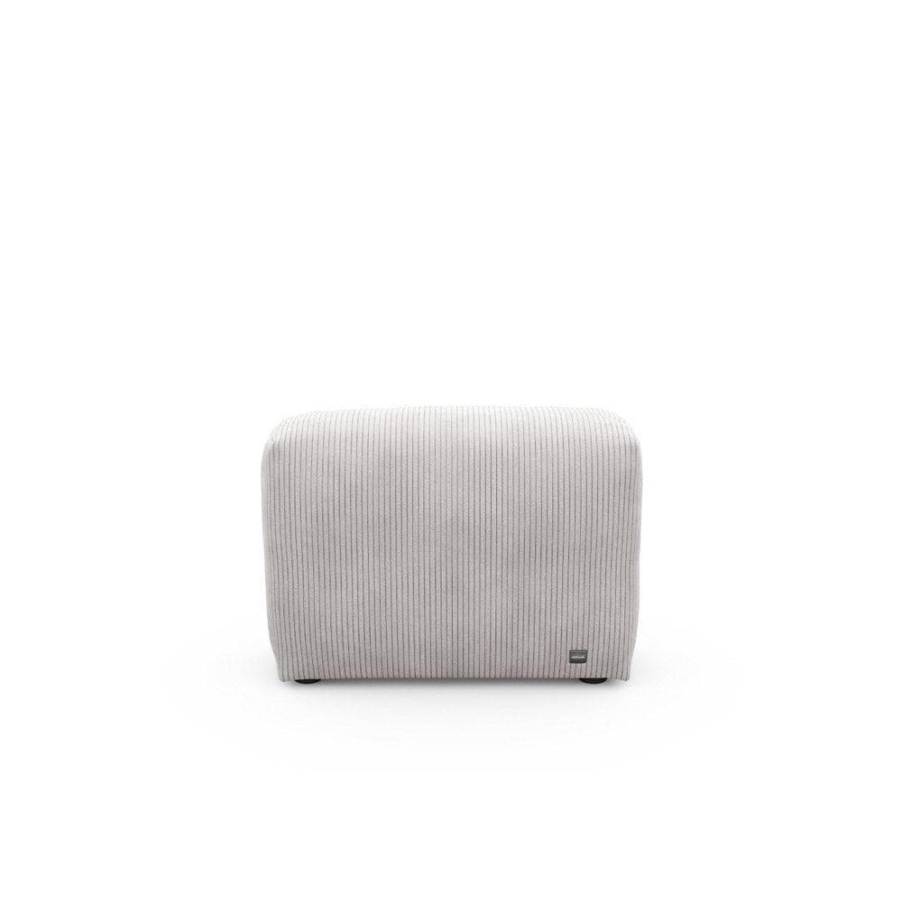 Vetsak Modul 84x31 aus Cordstoff in Platinum – flexibles Sofa Seitenteil für moderne Wohnräume