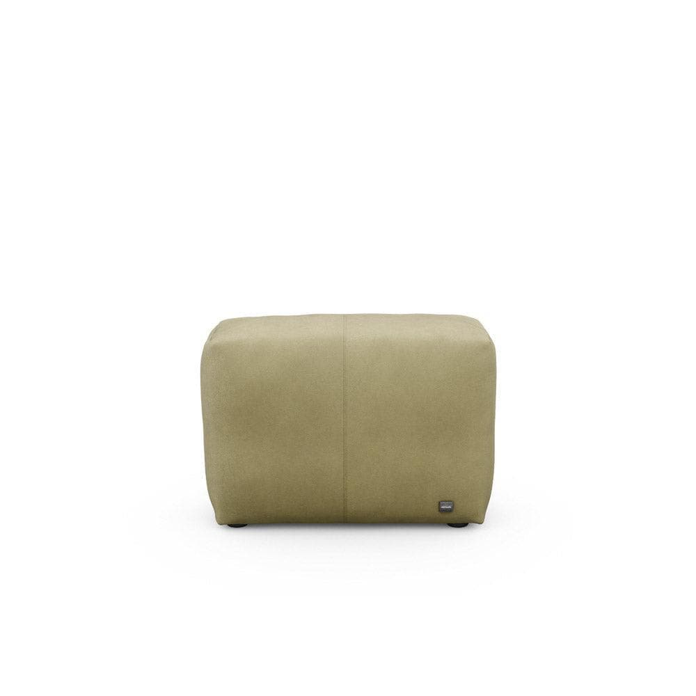 Modulares Sofa Seitenteil 84x31 cm in Olive von Vetsak – echtes Ledermöbel für flexible Kombinationen