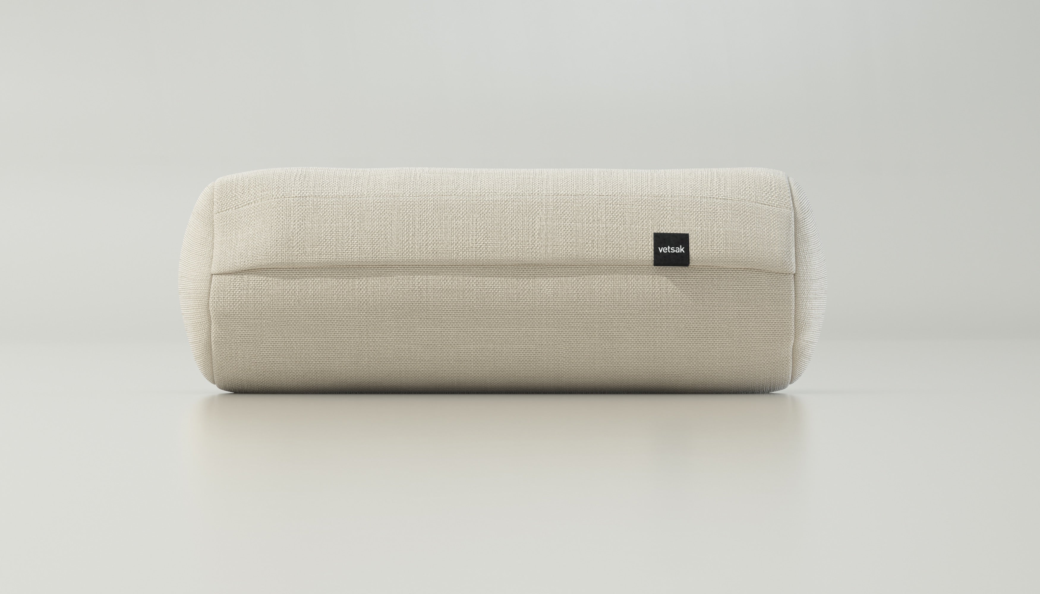 Noodle-Kissen von vetsak im Stoff Piqué Beige – flexibles Zubehör in ruhigem Farbton
