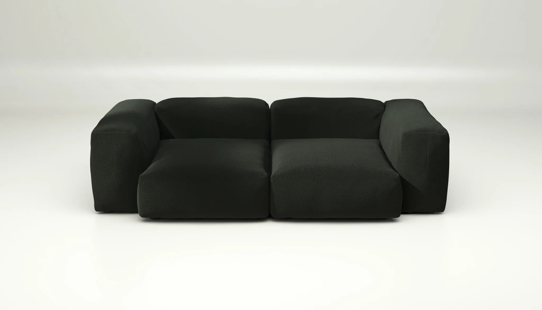 Vetsak Sofa Mousse SET 02 M – heller Bouclé-Stoff für moderne Wohnideen