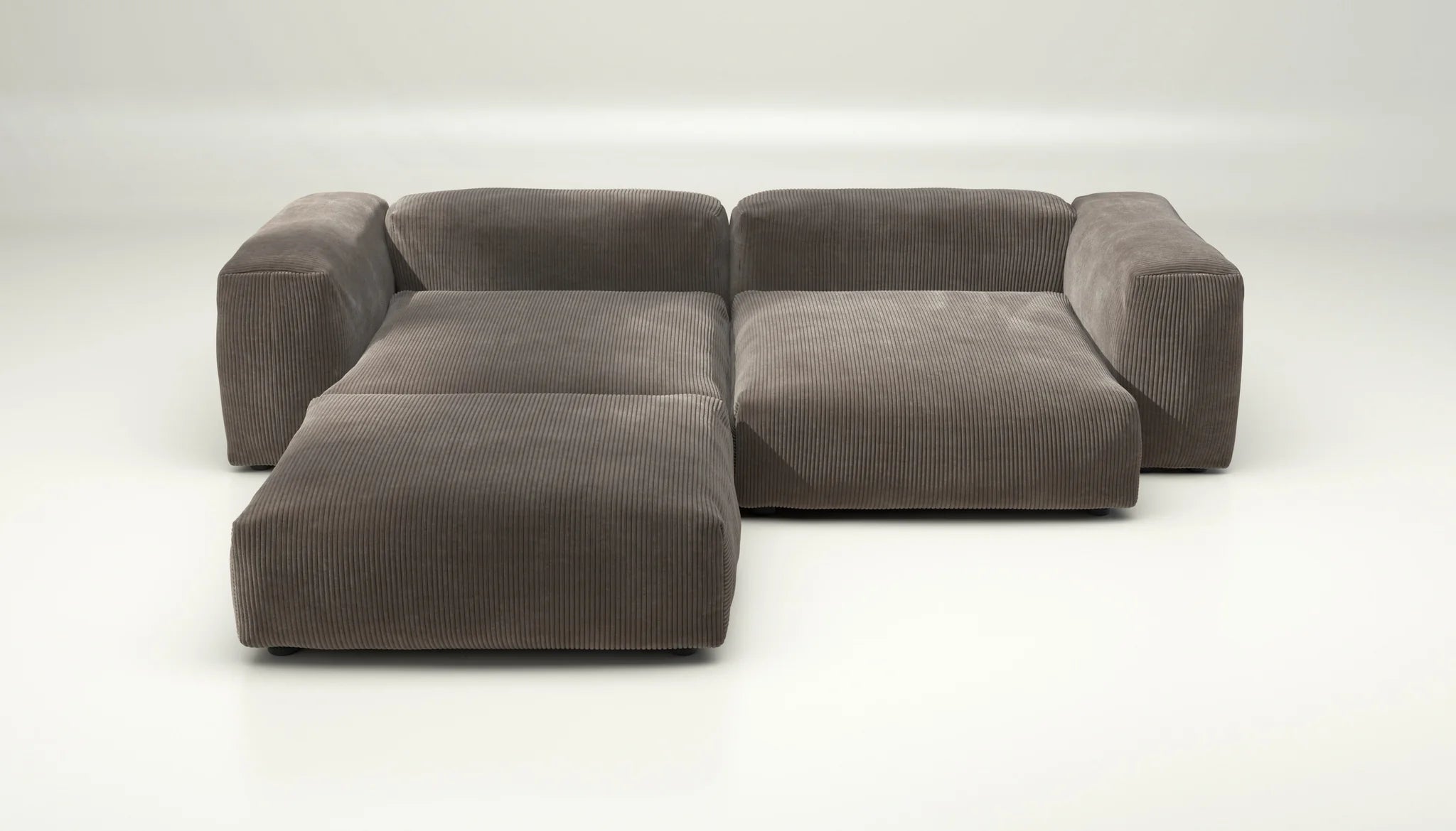 Sofa SET 03 Cord Mocha – Vetsak Modulsofa in warmem Braunton mit weicher Haptik