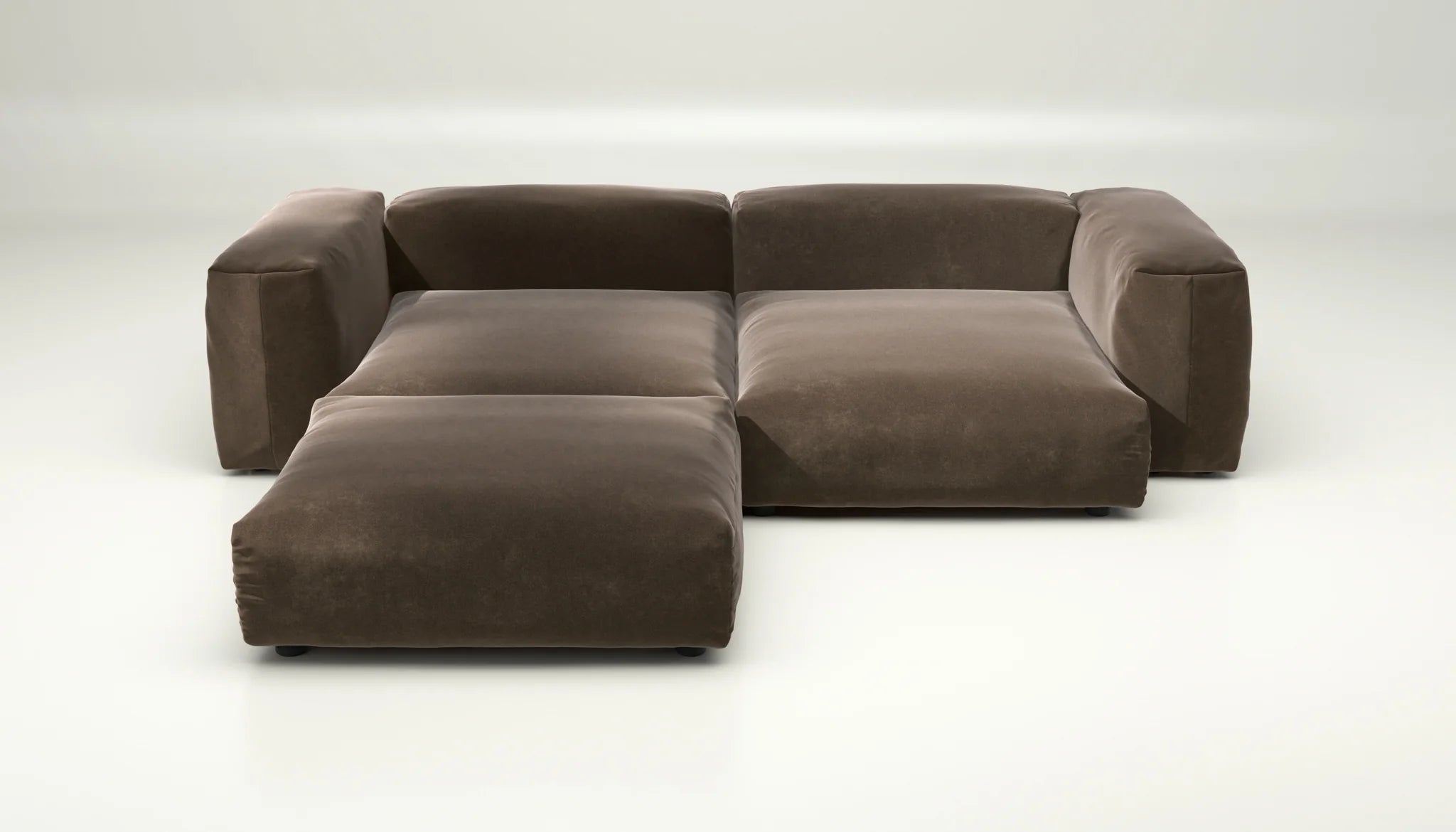 Sofa SET 03 Suave Espresso – tiefbraunes Designsofa für moderne Interieurs