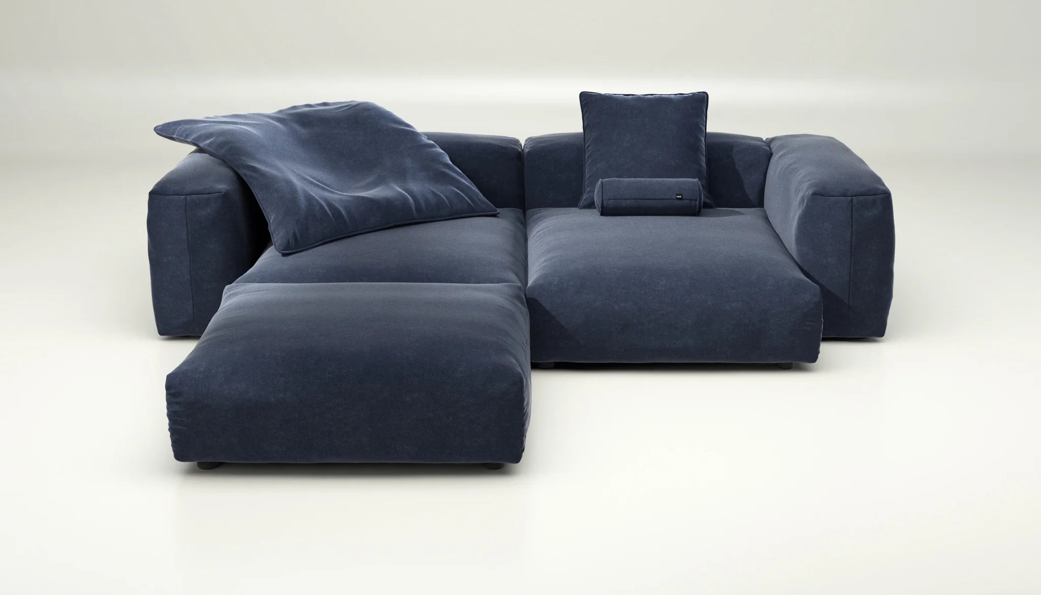 Vetsak Navy Sofa SET 03 mit Kissen – maritimes Design mit weichen Polstern