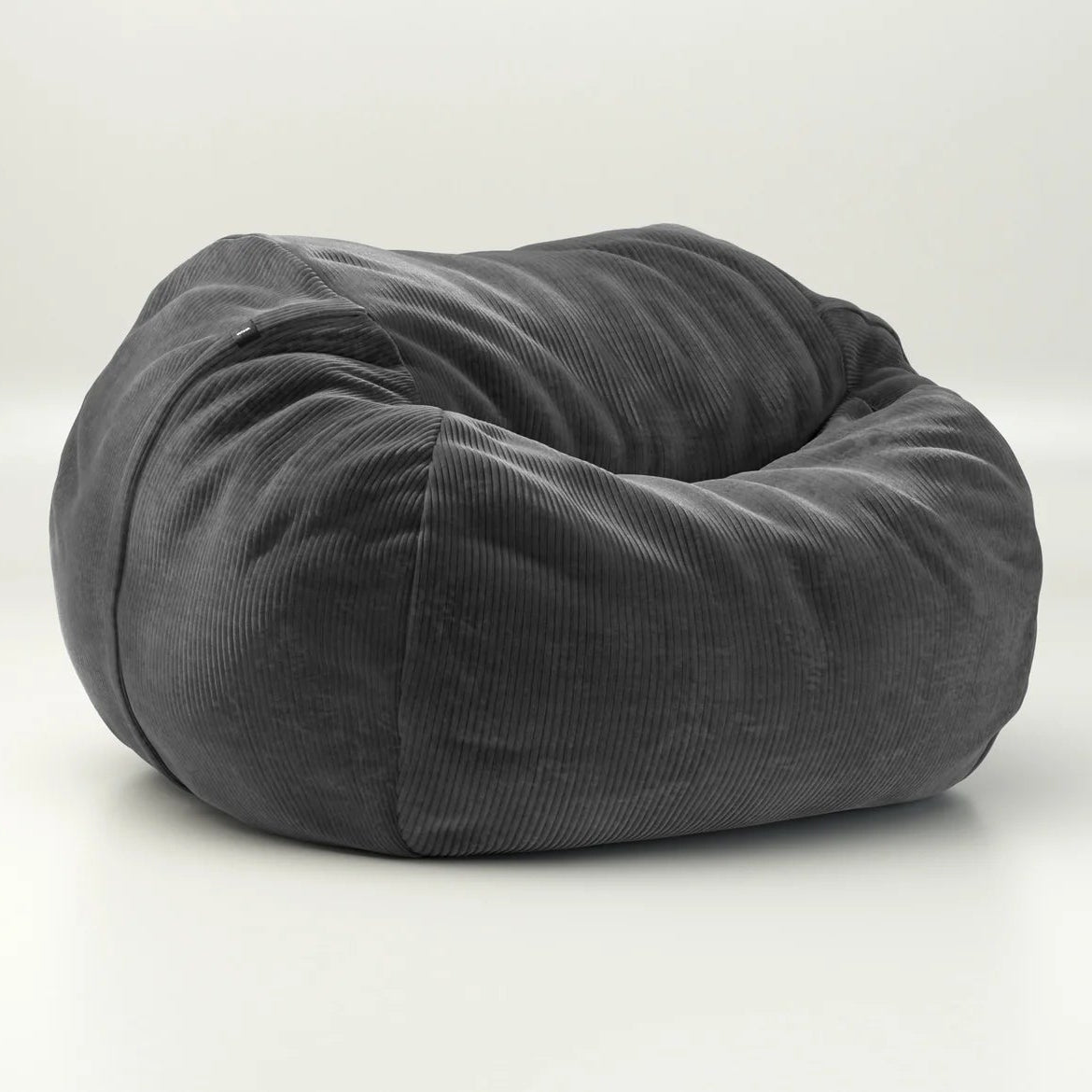 Moderner Vetsak Sitzsack aus Cord Velour in Dunkelgrau – ideal für minimalistisches Interior