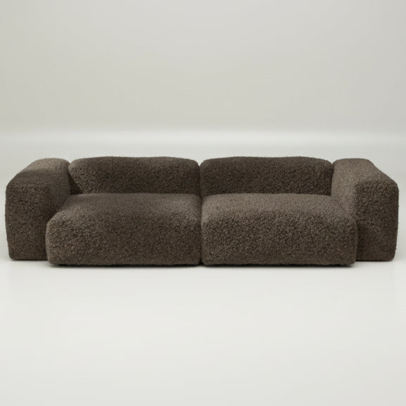 vetsak Lounge-Sofa SET 02 in L mit Doodle Cacao – gemütliche Farbgebung mit weichem Griff