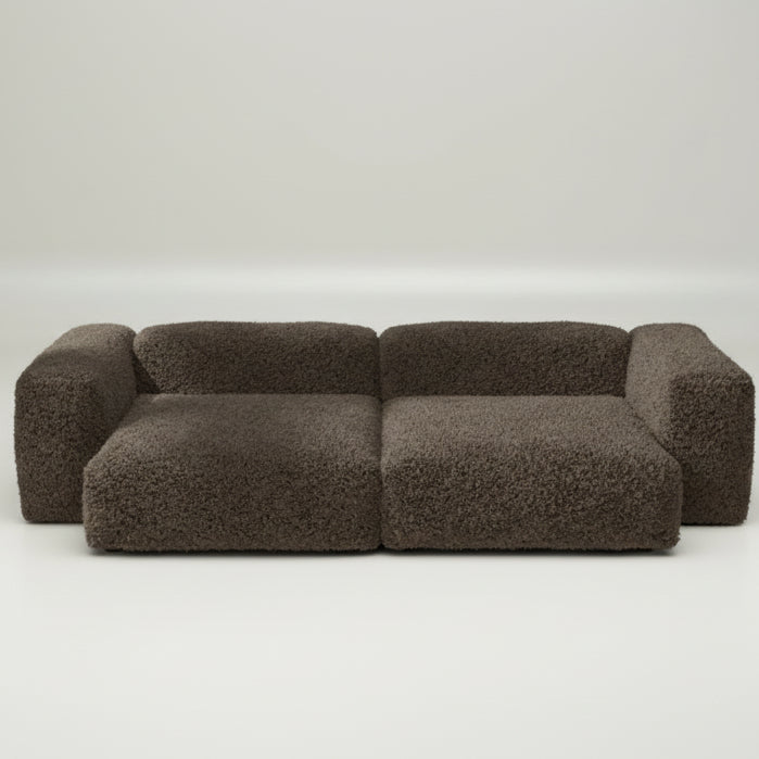 Modulares Sofa XL mit Doodle-Stoff in Cacao – harmonische Kombination aus Komfort und Natürlichkeit