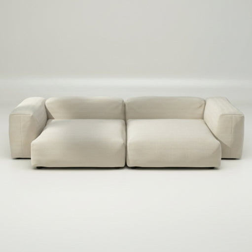 Großes vetsak Sofa XL mit Outdoor-Piqué in Beige – harmonische Farblösung für jedes Outdoor-Konzept