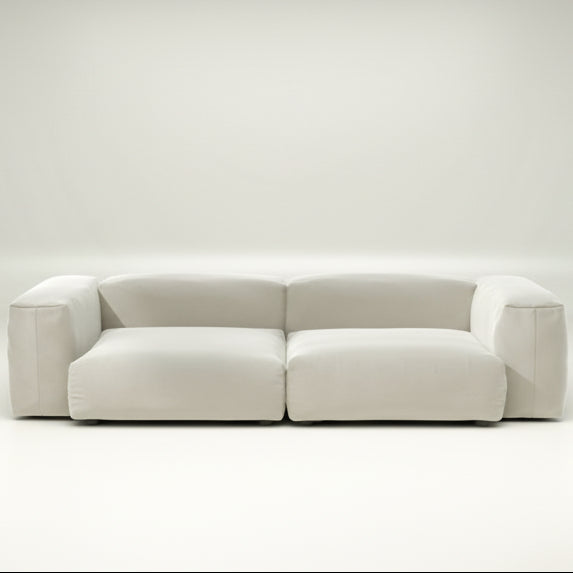 vetsak SET 02 Sofa in L mit Bezug in Suave Clay – elegantes Design mit gemütlichem Textilgefühl