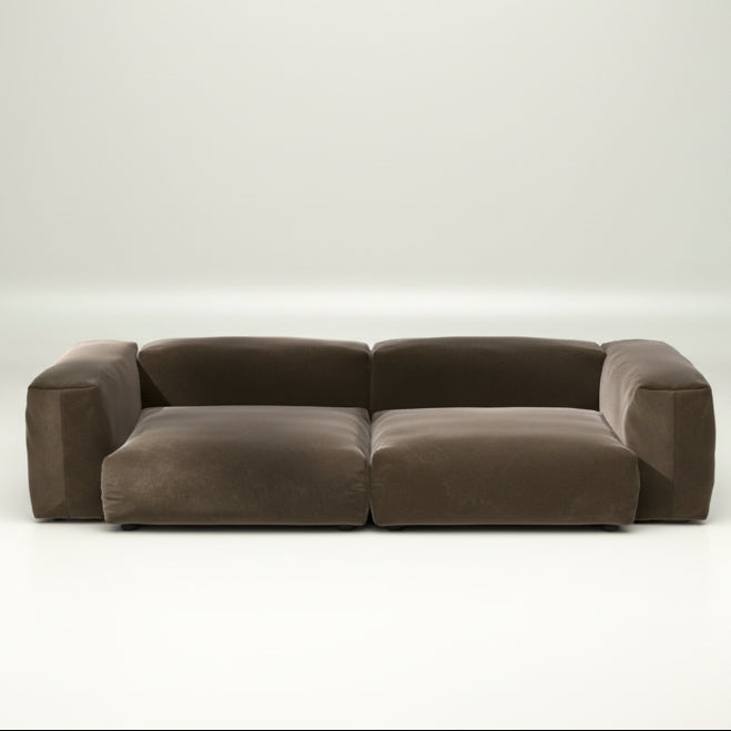 Sofa SET 02 L von vetsak mit Bezug in Suave Espresso – edles Loungegefühl in dunkler Farbgebung