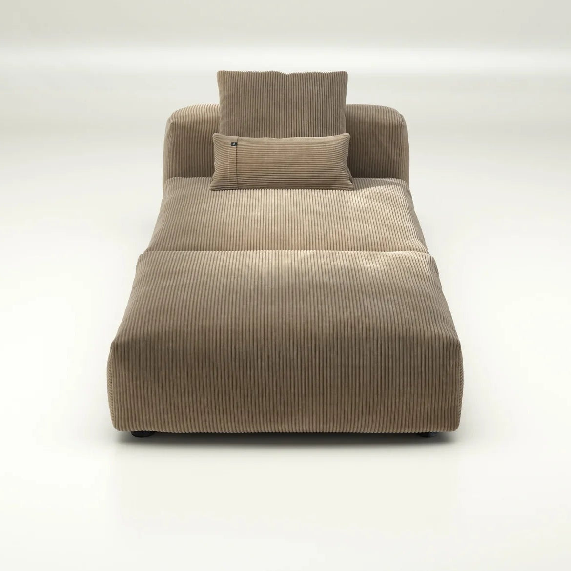 Sofa Set 07 Sand Cord Velour mit Kissen – Vetsak Sofa in sanften Erdtönen